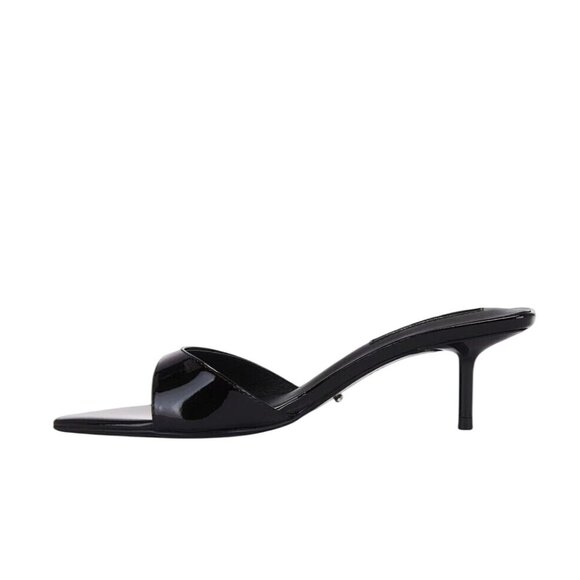 Tony Bianco Fiesta Low Heels in Black Patent 6 New with box Womens Sandals - Picture 5 of 15